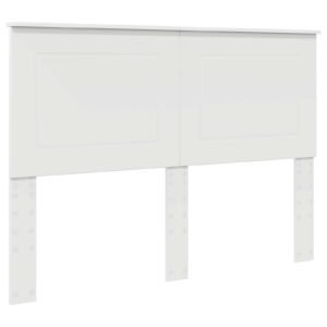 Bed Frame with Headboard White 150 x 200 cm Engineered Wood