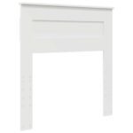Storage Bed with Headboard White 90 x 190 cm Engineered Wood