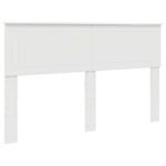 Bed Frame with Headboard White 150 x 200 cm Engineered Wood