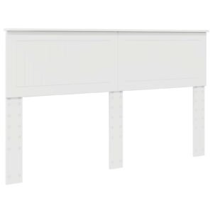 Bed Frame with Headboard White 150 x 200 cm Engineered Wood