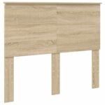 Bed Frame with Drawer Sonoma Oak 135 x 190 cm Engineered Wood