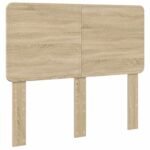Bed Frame with Drawer Sonoma Oak 135 x 190 cm Engineered Wood