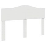 Bed Frame with Headboard White 150 x 200 cm Engineered Wood