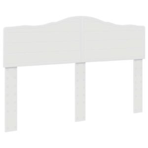 Bed Frame with Headboard White 150 x 200 cm Engineered Wood
