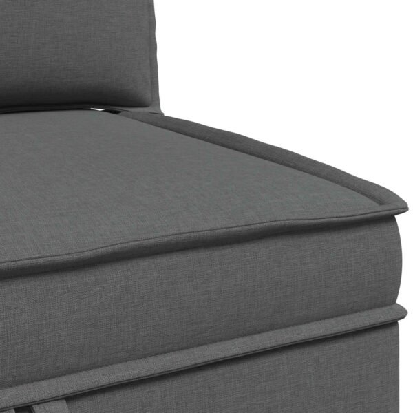 Corner Sofa with Storage Dark Grey Fabric