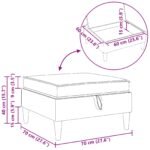 Sofa Stool with Storage Black Velvet