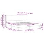 Bed Frame with Headboard Dark Grey 180 x 200 cm Velvet