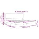 Bed Frame with Headboard Dark Grey 180 x 200 cm Fabric