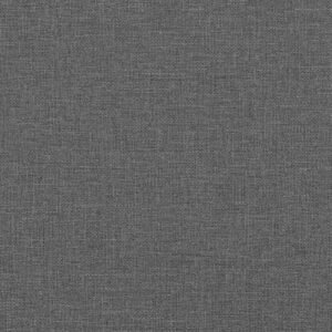 Bed Frame with Headboard Dark Grey Fabric