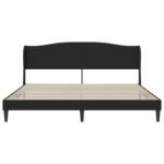 Bed Frame with Headboard Black 180 x 200 cm Faux Leather