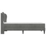 Bed Frame with Headboard Dark Grey 90 x 190 cm Velvet