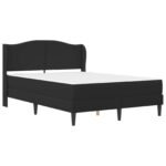 Bed Frame with Headboard Black 137 x 190 cm Faux Leather