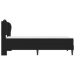 Bed Frame with Headboard Black 107 x 203 cm Faux Leather