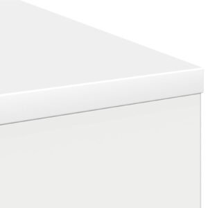 Desk with Drawer White 100 x 40 x 75 cm Engineered Wood