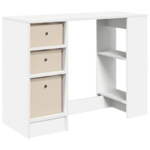 Desk with Drawer White 100 x 40 x 75 cm Engineered Wood