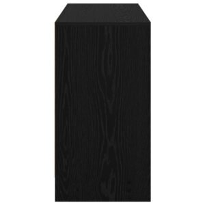 Desk with Drawer Black Oak 100 x 40 x 75 cm Engineered Wood