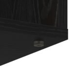 Sideboard with Drawer Black Oak 60 x 33.5 x 84 cm