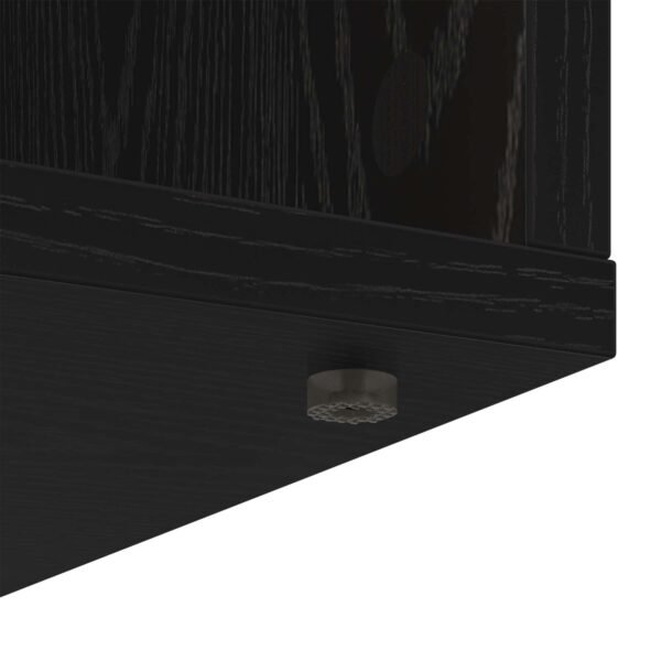 Sideboard with Drawer Black Oak 60 x 33.5 x 84 cm