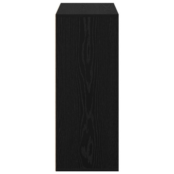 Sideboard with Drawer Black Oak 60 x 33.5 x 84 cm