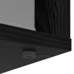 Sideboard with Drawer Black Oak 68.5 x 32 x 67 cm