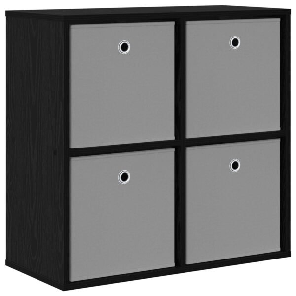 Sideboard with Drawer Black Oak 68.5 x 32 x 67 cm