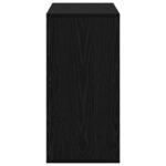 Sideboard with Drawer Black Oak 68.5 x 32 x 67 cm