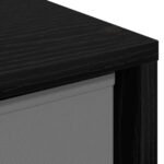 Sideboard with Drawer Black Oak 35 x 32 x 99.5 cm