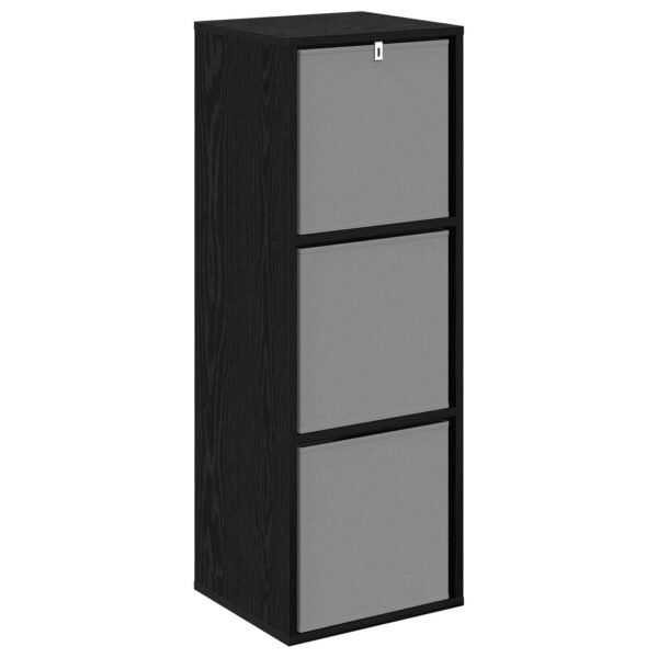 Sideboard with Drawer Black Oak 35 x 32 x 99.5 cm