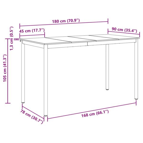 Standing Bar Table Engineered Wood