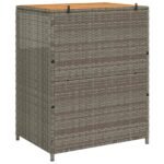 Cabinet Grey 70 x 50 x 87 cm Polyester and Roly Rattan