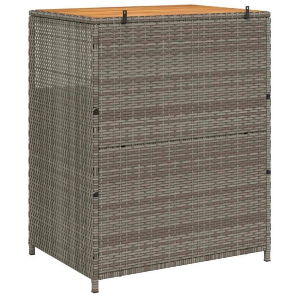 Cabinet Grey 70 x 50 x 87 cm Polyester and Roly Rattan