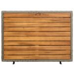 Cabinet Grey 70 x 50 x 87 cm Polyester and Roly Rattan