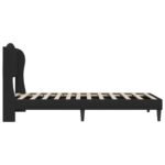 Bed Frame with Headboard Black 90 x 190 cm Faux Leather