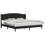 Bed Frame with Headboard Black 180 x 200 cm Faux Leather