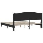 Bed Frame with Headboard Black 180 x 200 cm Faux Leather