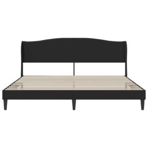 Bed Frame with Headboard Black 180 x 200 cm Faux Leather