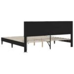Bed Frame with LED Strip Lights Black 180 x 200 cm Faux Leather