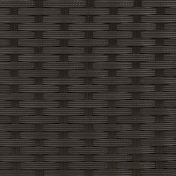 Garden Footstool with Pillow Black 80 x 38 x 45 cm PE Rattan
