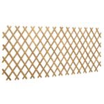 Expandable Trellis Fence 2 pcs Light Brown 100 x 105 cm Bamboo
