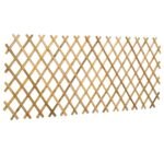 Expandable Trellis Fence 2 pcs Light Brown 100 x 105 cm Bamboo