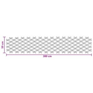 Expandable Trellis Fence 2 pcs Light Brown 100 x 105 cm Bamboo