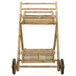 Tea Trolley with wheels Natural 79 x 67.5 x 84 cm Bamboo