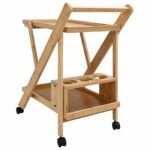 Kitchen Trolley with Wheels Light Brown 65 x 40.5 x 76.5 cm