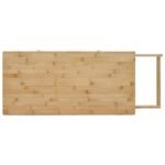 Kitchen Trolley with Wheels Natural 90.5 x 36 x 86.5 cm Bamboo