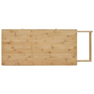 Kitchen Trolley with Wheels Natural 90.5 x 36 x 86.5 cm Bamboo
