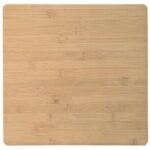 Kitchen Trolley with Wheels Natural 37 x 36 x 80 cm Bamboo