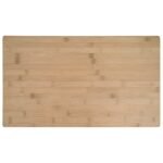 Kitchen Trolley with Wheels Natural 59.5 x 36 x 82 cm Bamboo