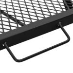Foldable Camping Grill Folding Black 58 x 31 x 2 cm Alloy Steel