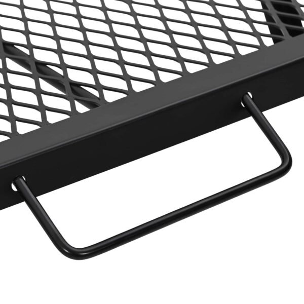Foldable Camping Grill Folding Black 58 x 31 x 2 cm Alloy Steel