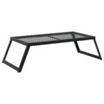 Foldable Camping Grill Folding Black 58 x 31 x 2 cm Alloy Steel